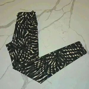 Sage Collective Womens High Waisted Activewear Leggings Brown Green Size XS